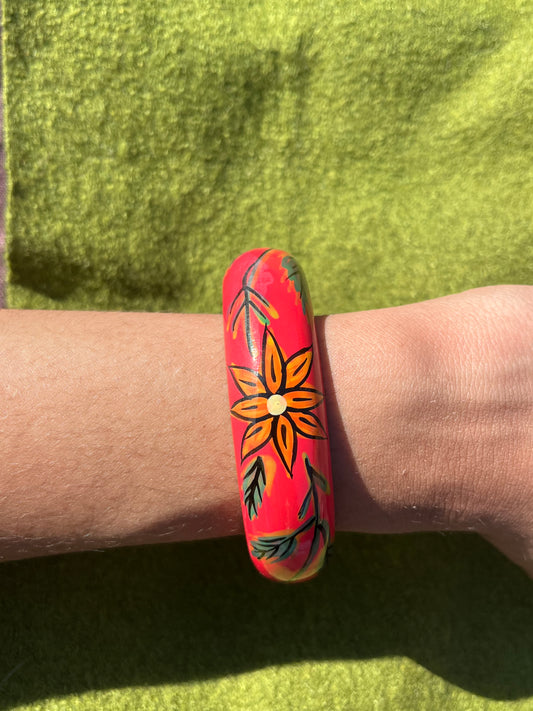 Painted Wood Bangle